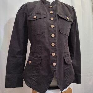 WILLIAM Rast Long Sleeve Black Jacket Women's Size Medium